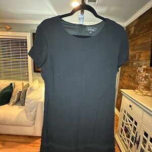 Black Short Sleeve Dress LULUS